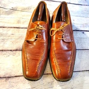 GIORGIO V MEN'S DRESS SHOES BROWN LEATHER DESIGNED IN ITALY SIZE 11M